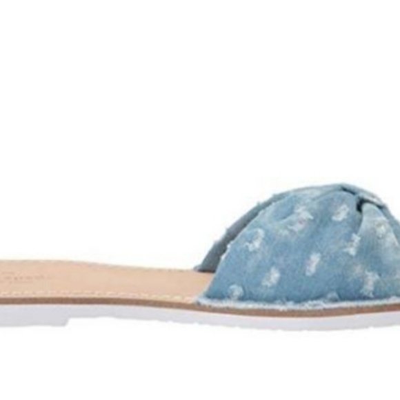 Kate spade denim slides size 9 new sandals - Picture 3 of 7